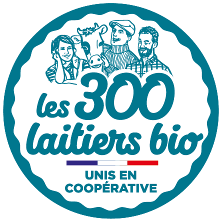 Nouveau logo 2021 - Les 300 laitiers bio